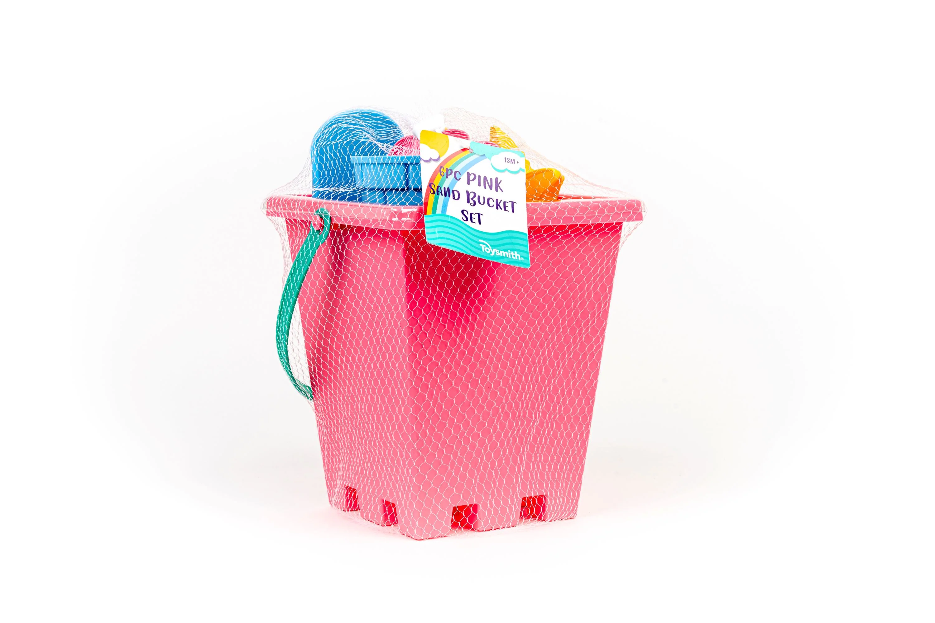 Toysmith 6pc Set Pink Sand Bucket Set - Image 8