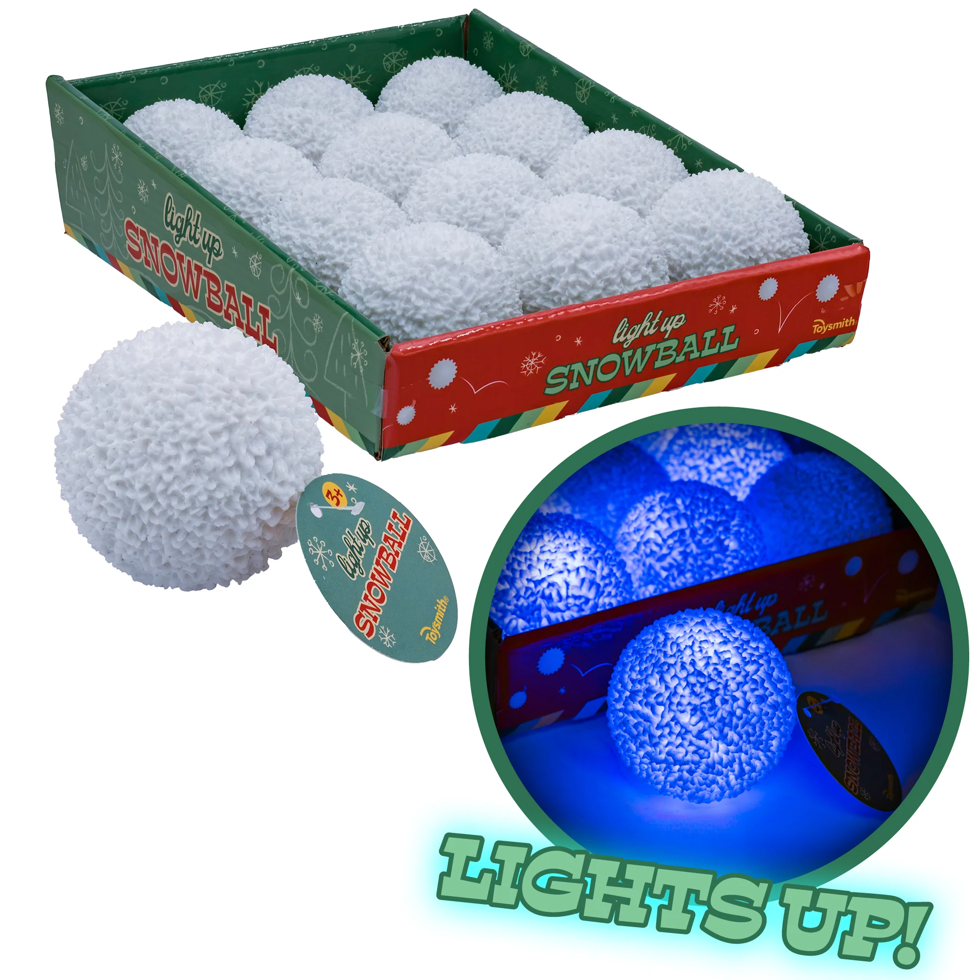 Toysmith Holiday Light Up Snowball - Image 3
