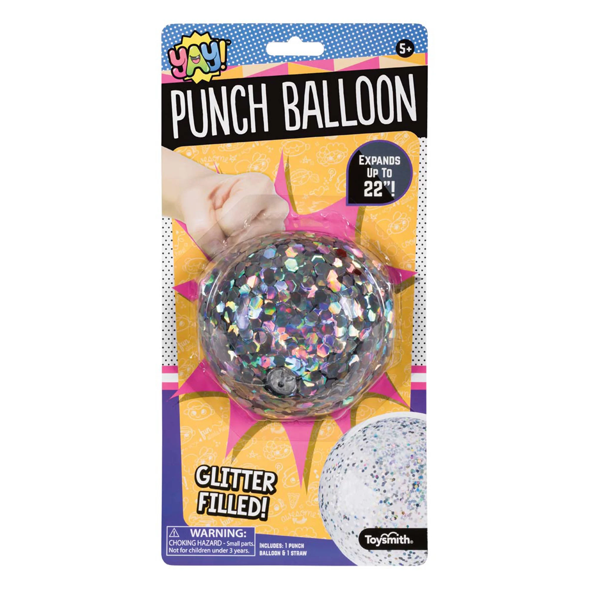 YAY! Glitter Punch Balloon - Image 3