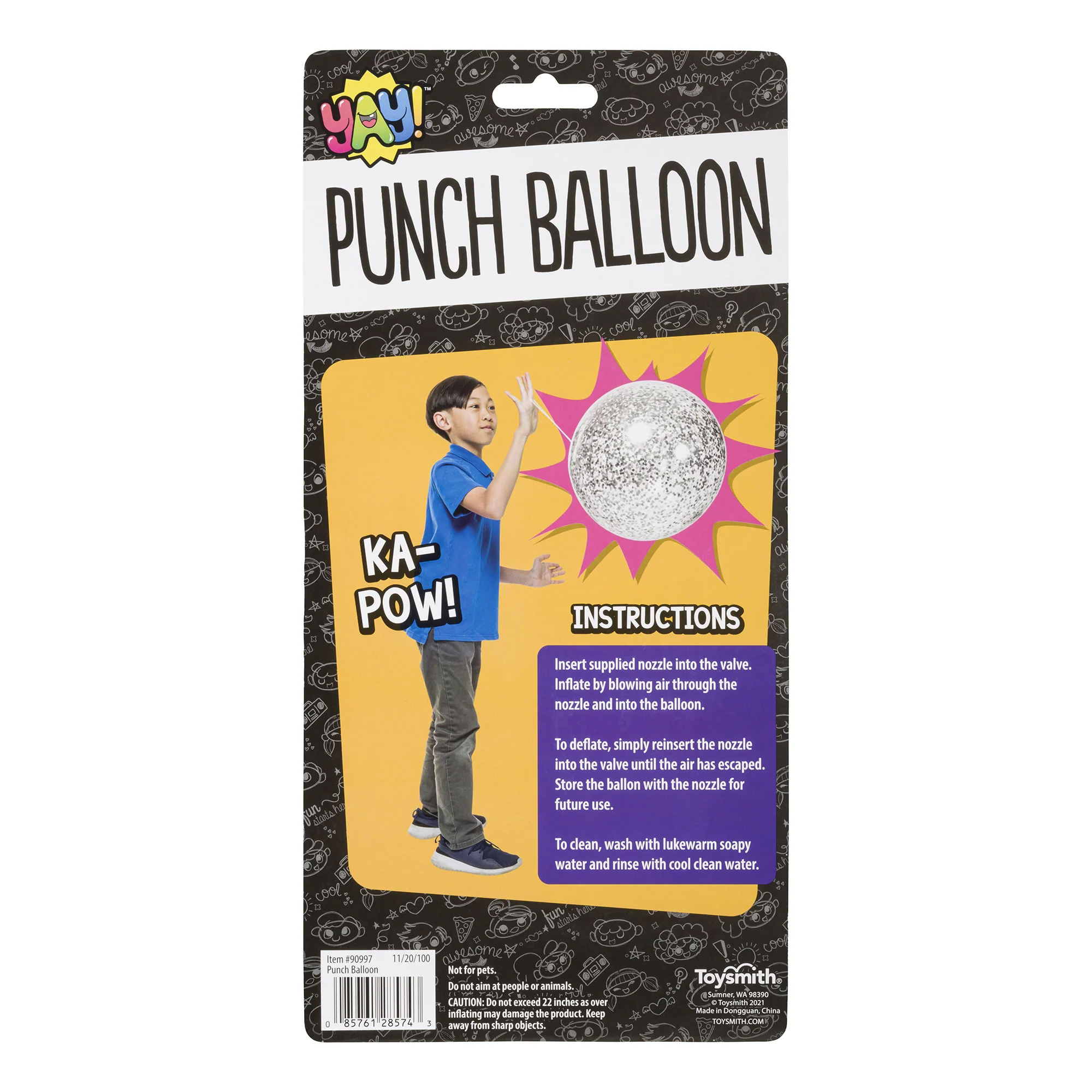 YAY! Glitter Punch Balloon - Image 4
